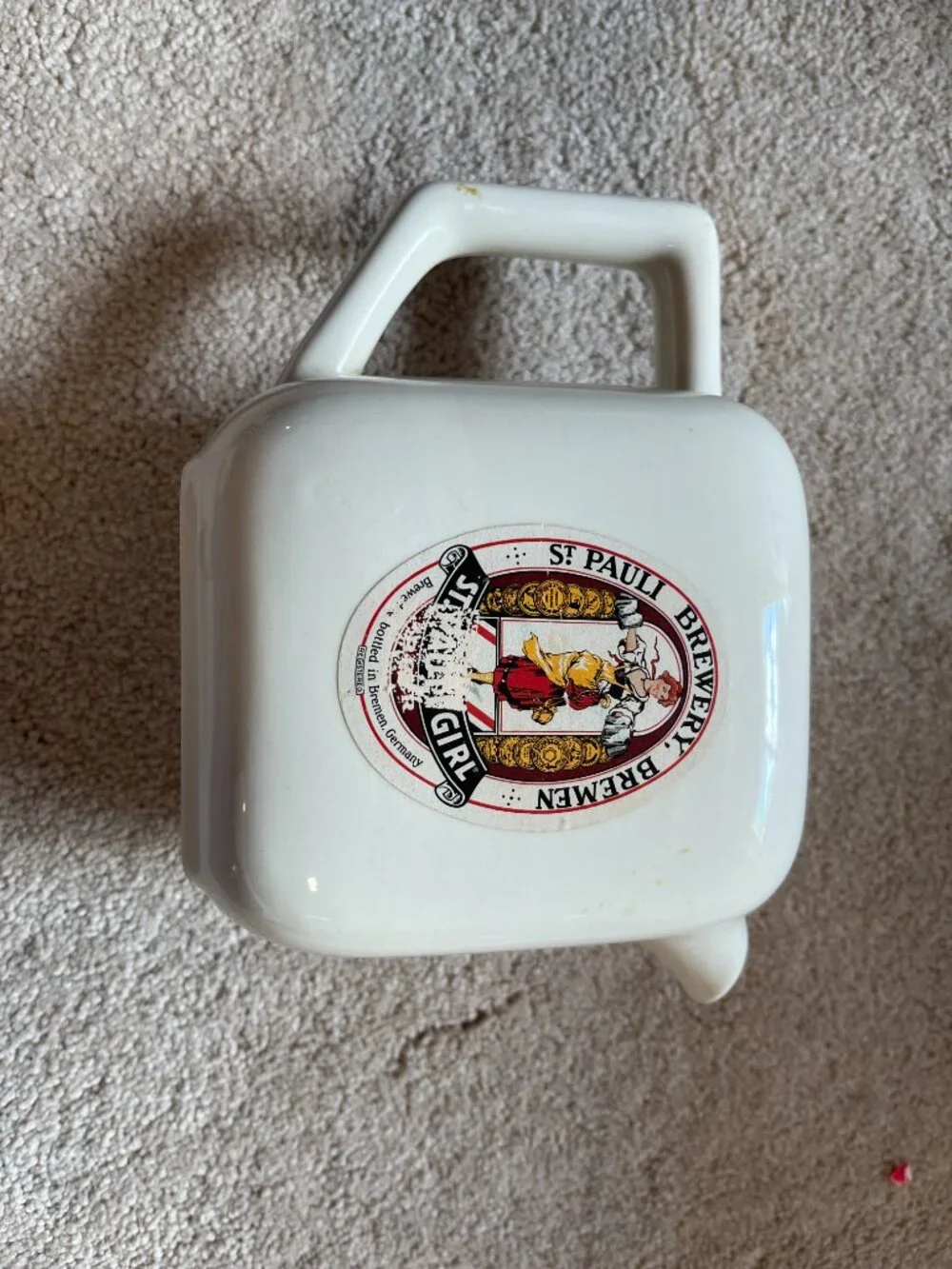 Vintage St Pauli Girl Beer Pitcher
